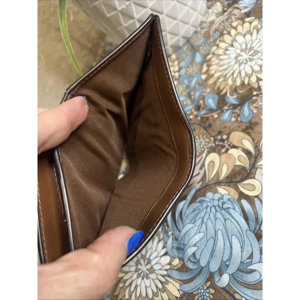 Upcycled Coach Signature Corner Zip Wallet